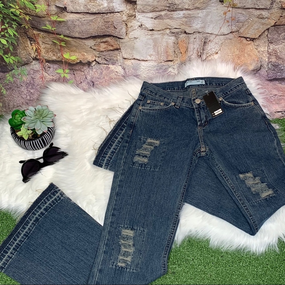 NWT CAUTION STYLE LAB Boot Cut Jeans, US 0 - Picture 2 of 11